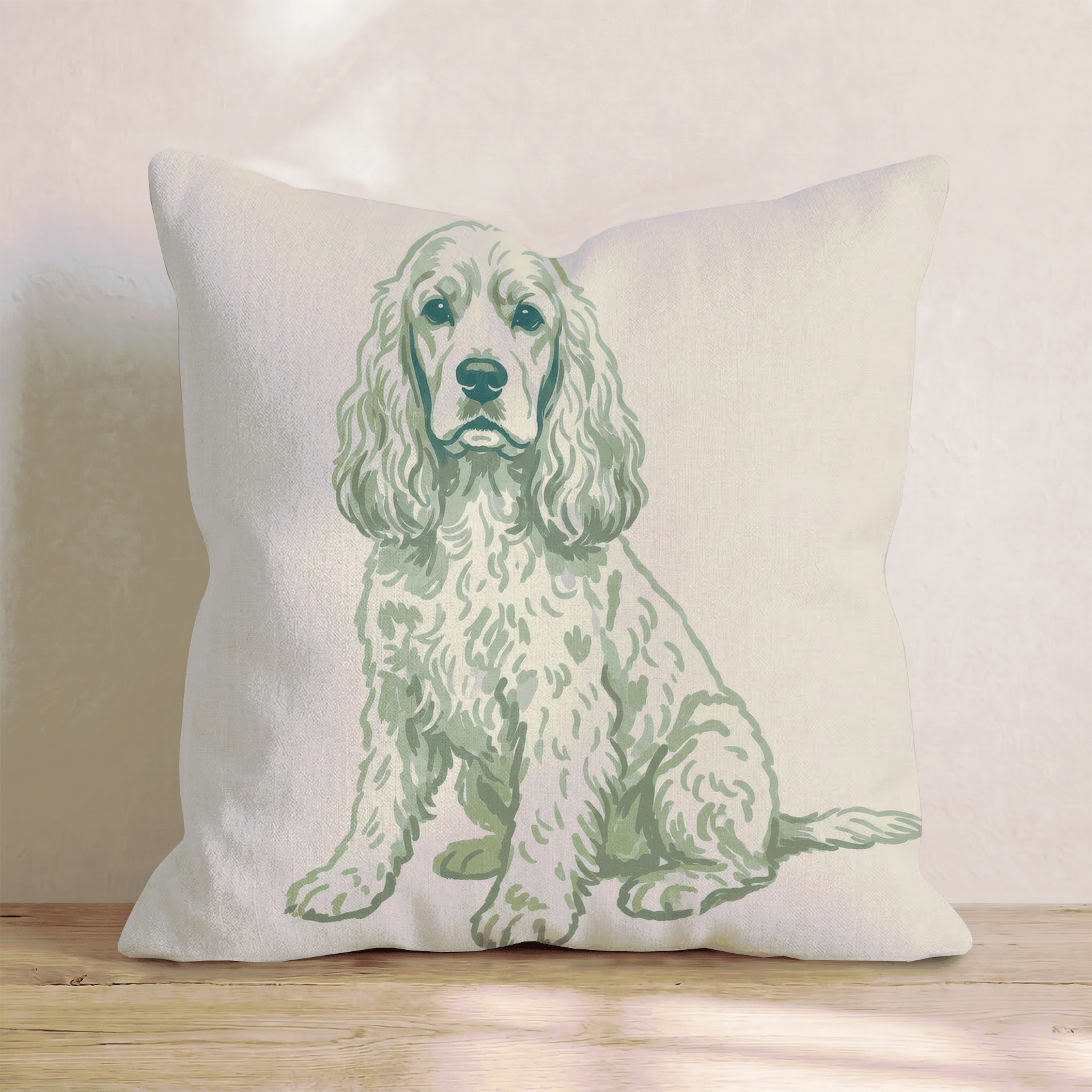 Cocker Spaniel Throw Pillow - Hillcroft Home