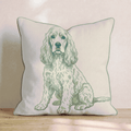 Cocker Spaniel Throw Pillow - Hillcroft Home