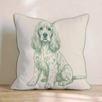Cocker Spaniel Throw Pillow - Hillcroft Home