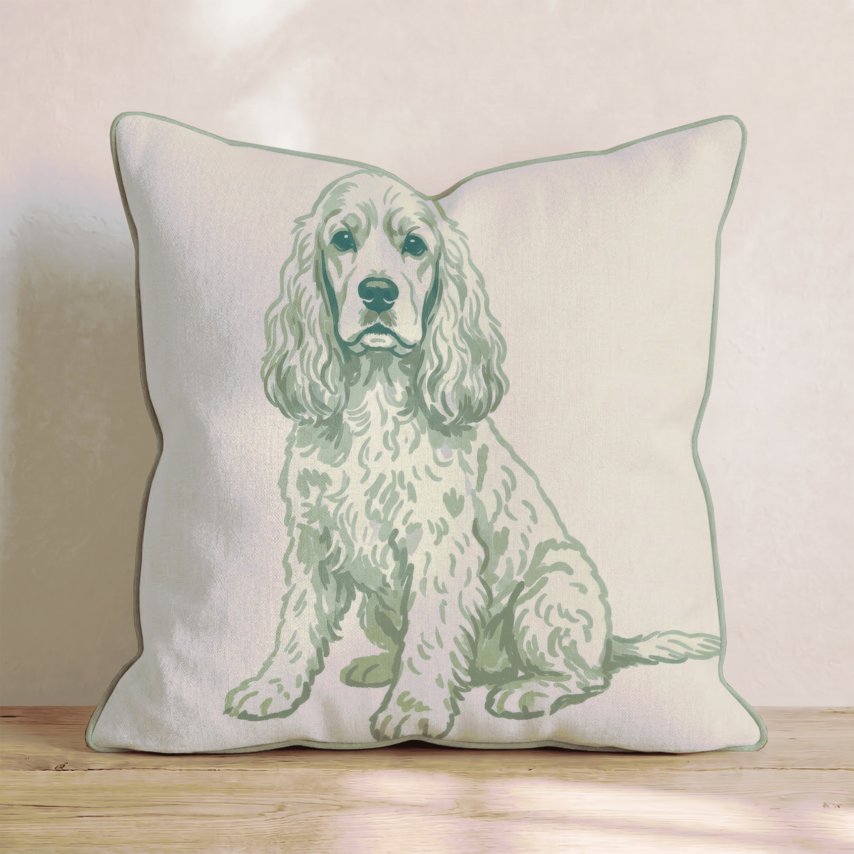 Cocker Spaniel Throw Pillow - Hillcroft Home