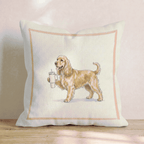 Cocker Spaniel Tumbler Throw Pillow - Hillcroft Home