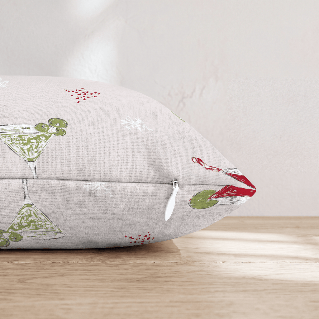 Cocktail Hour Blush Throw Pillow - Hillcroft Home