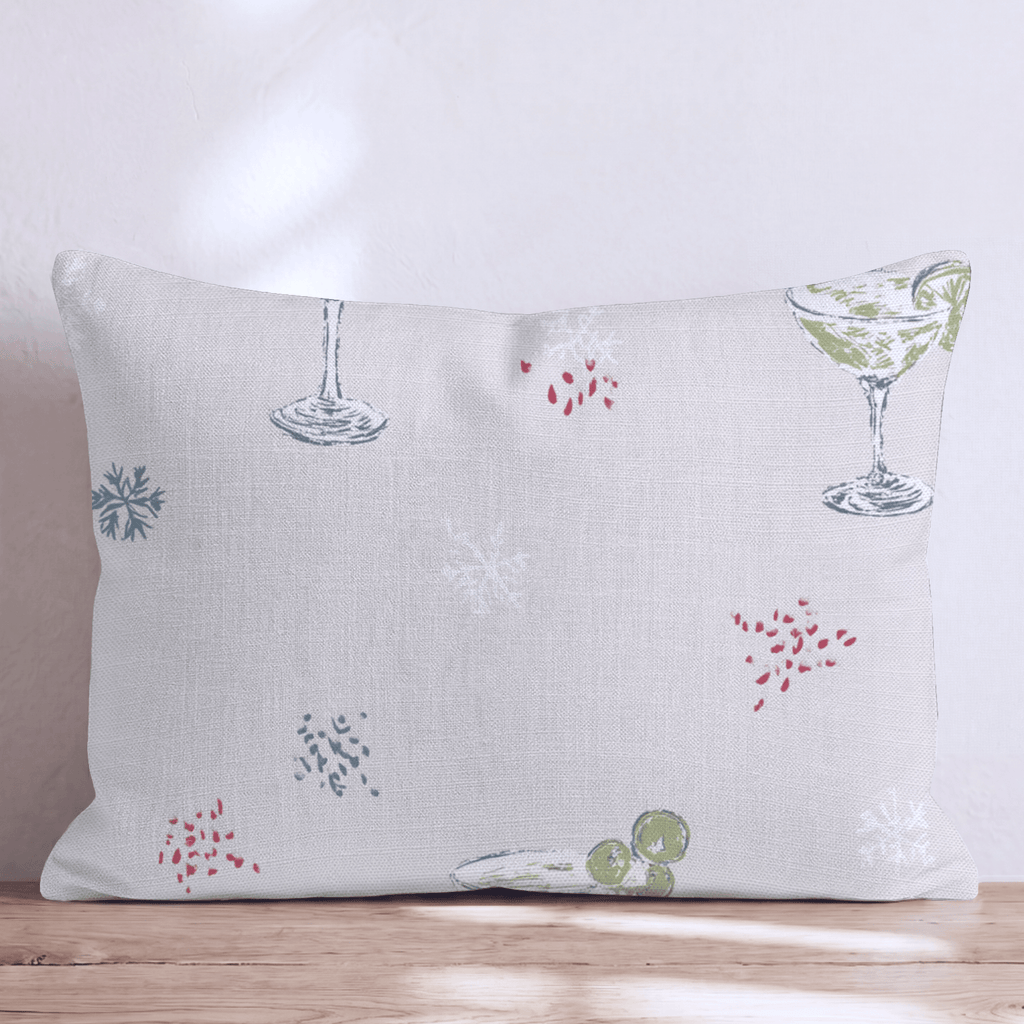 Cocktail Hour Blush Throw Pillow - Hillcroft Home