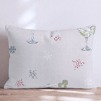 Cocktail Hour Blush Throw Pillow - Hillcroft Home