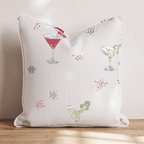Cocktail Hour Blush Throw Pillow - Hillcroft Home