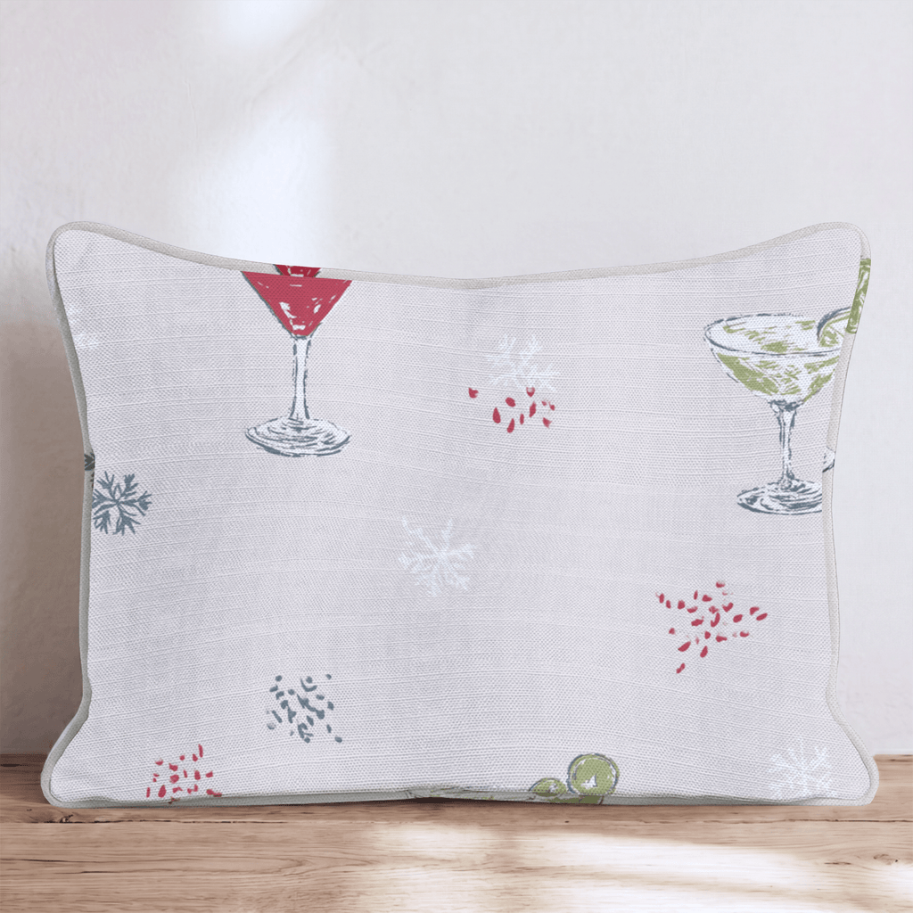 Cocktail Hour Blush Throw Pillow - Hillcroft Home