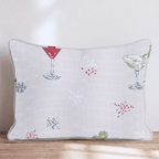 Cocktail Hour Blush Throw Pillow - Hillcroft Home