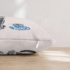 Coffee Hour For The Russian Blue Throw Pillow - Hillcroft Home