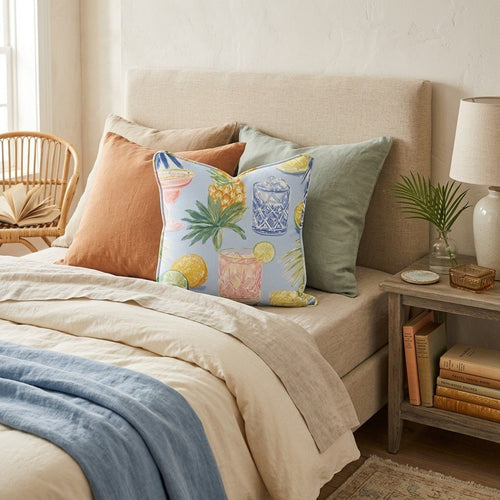Coladas and Cocktails Throw Pillow - Hillcroft Home