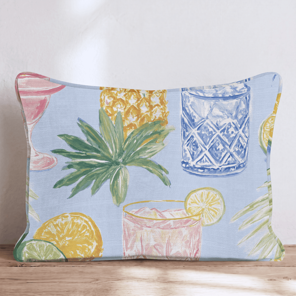 Coladas and Cocktails Throw Pillow - Hillcroft Home