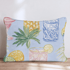 Coladas and Cocktails Throw Pillow - Hillcroft Home