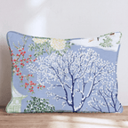 Cold Winter Chinoiserie Throw Pillow - Hillcroft Home