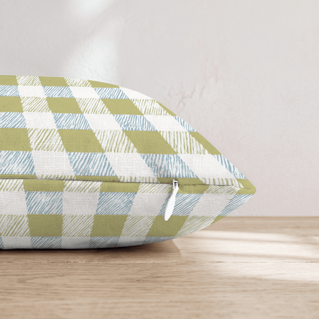 Coleman Gingham Throw Pillow - Hillcroft Home