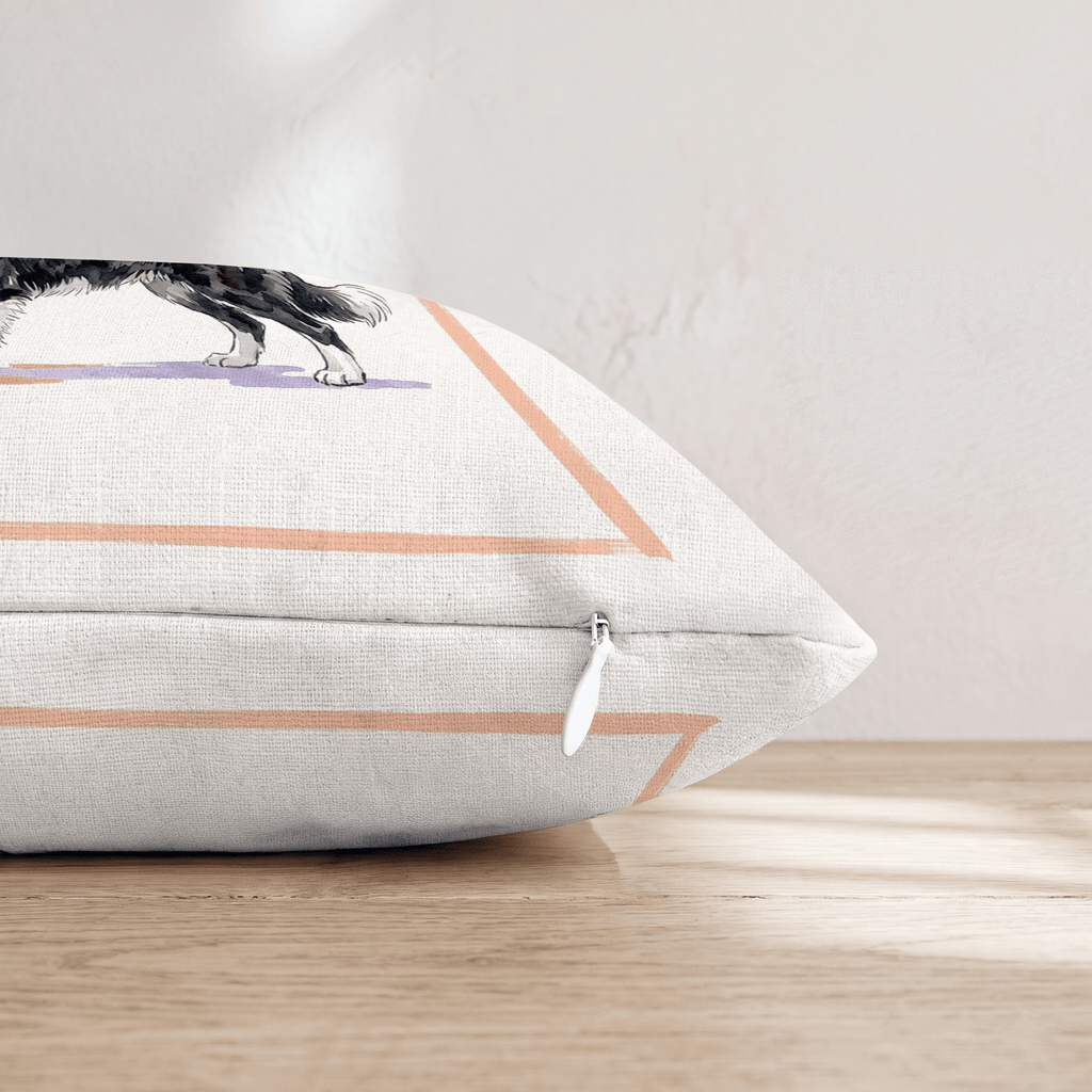 Collie Lager Throw Pillow - Hillcroft Home