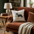 Collie Lager Throw Pillow - Hillcroft Home