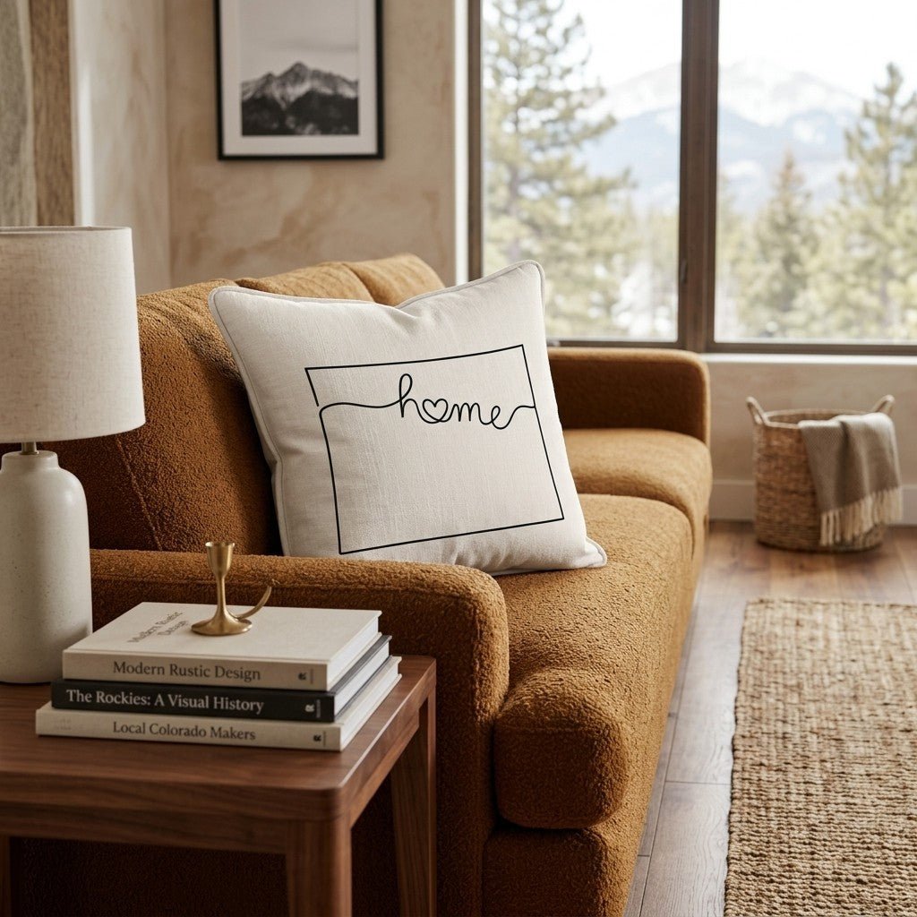 Colorado Home Throw Pillow - Hillcroft Home