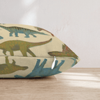 Colorful Dinos Throw Pillow - Hillcroft Home