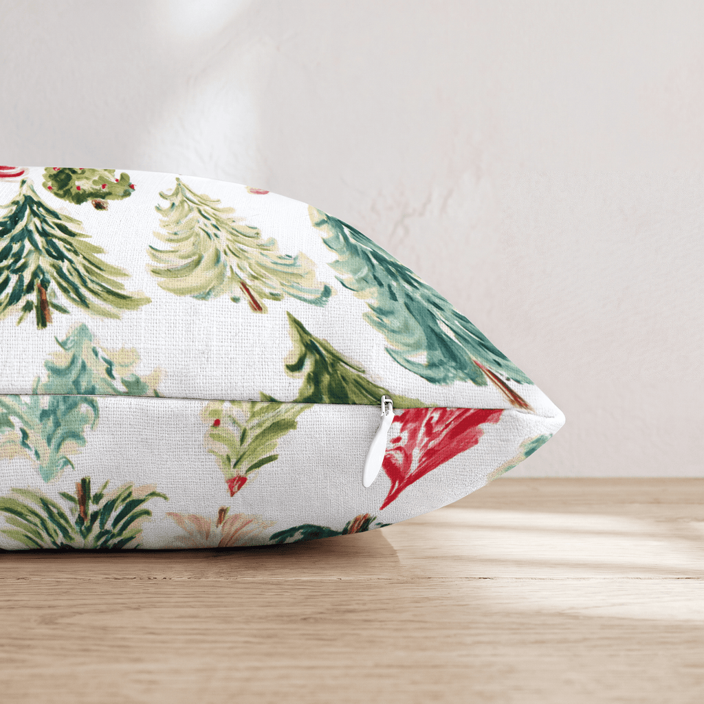 Colorful Tree Farm Throw Pillow - Hillcroft Home
