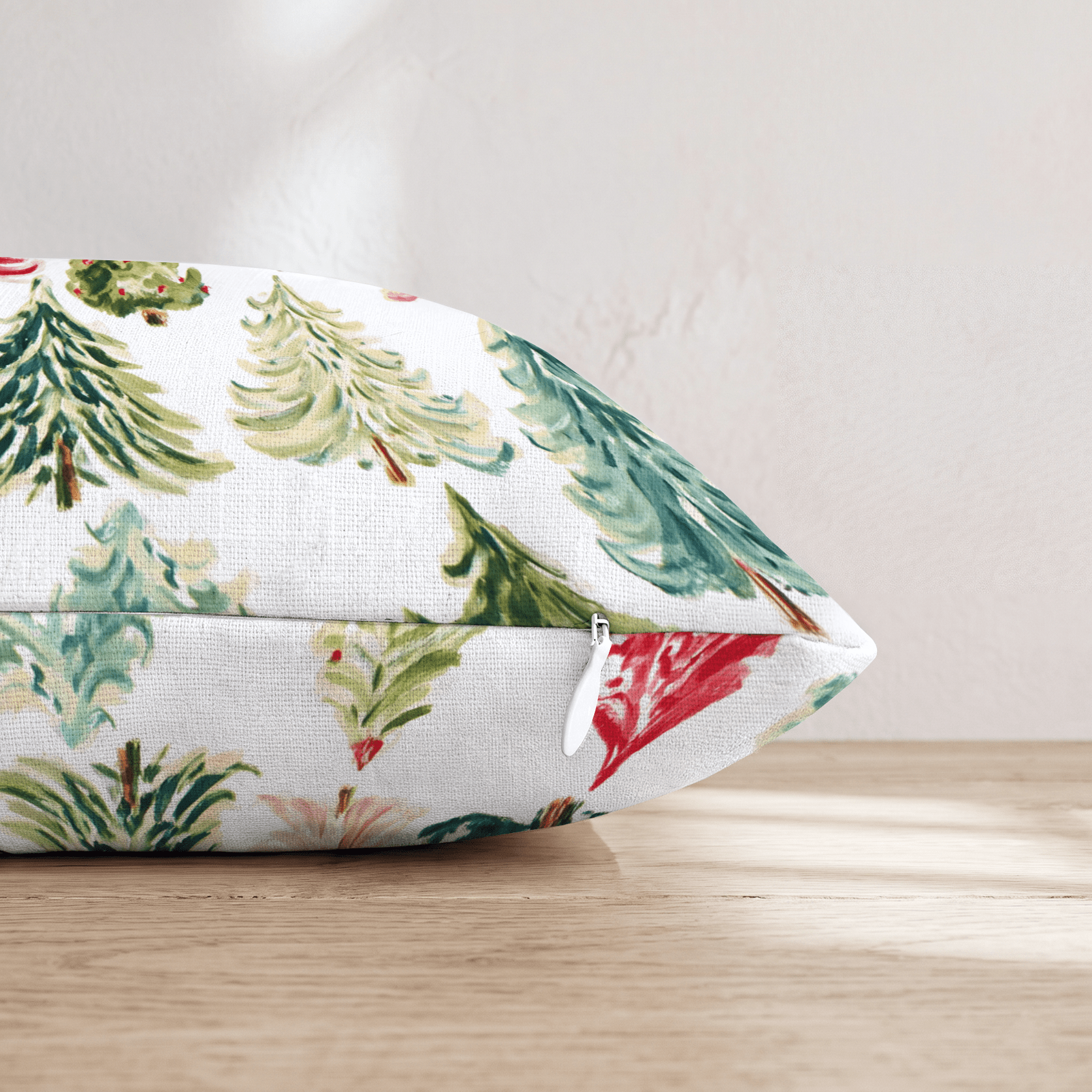 Colorful Tree Farm Throw Pillow - Hillcroft Home