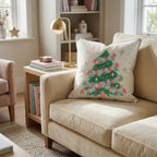 Confetti Star Fir Throw Pillow - Hillcroft Home