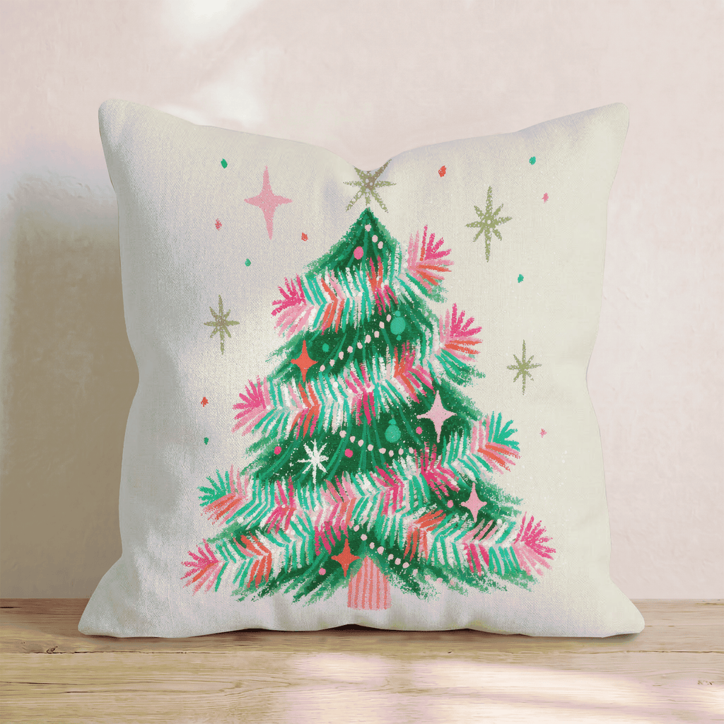 Confetti Star Fir Throw Pillow - Hillcroft Home