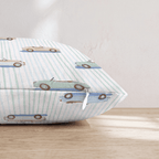 Convertibles & Stripes Throw Pillow - Hillcroft Home