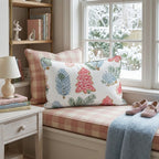 Cookie and Pine Blue Throw Pillow - Hillcroft Home