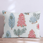 Cookie and Pine Blue Throw Pillow - Hillcroft Home