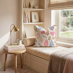 Cookie Party Pink Blue Throw Pillow - Hillcroft Home