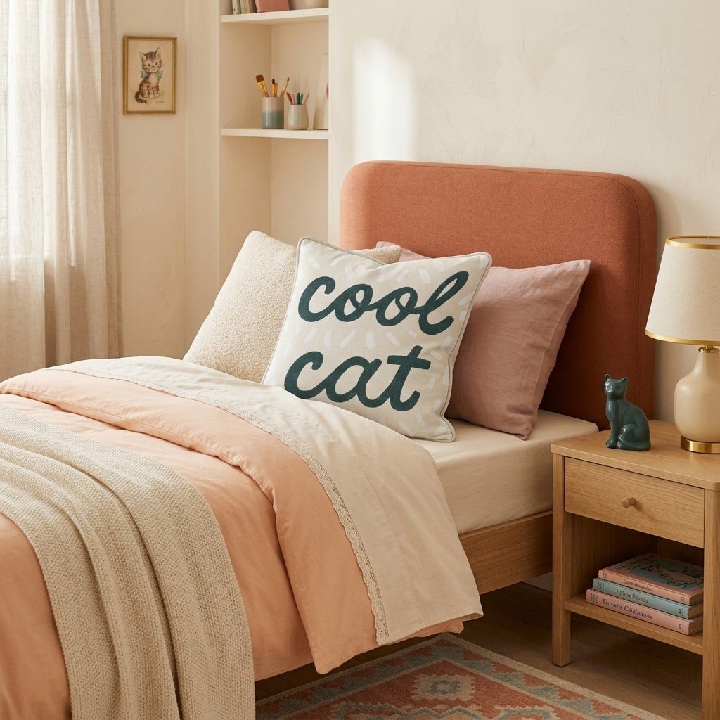 Cool Cat Throw Pillow - Hillcroft Home