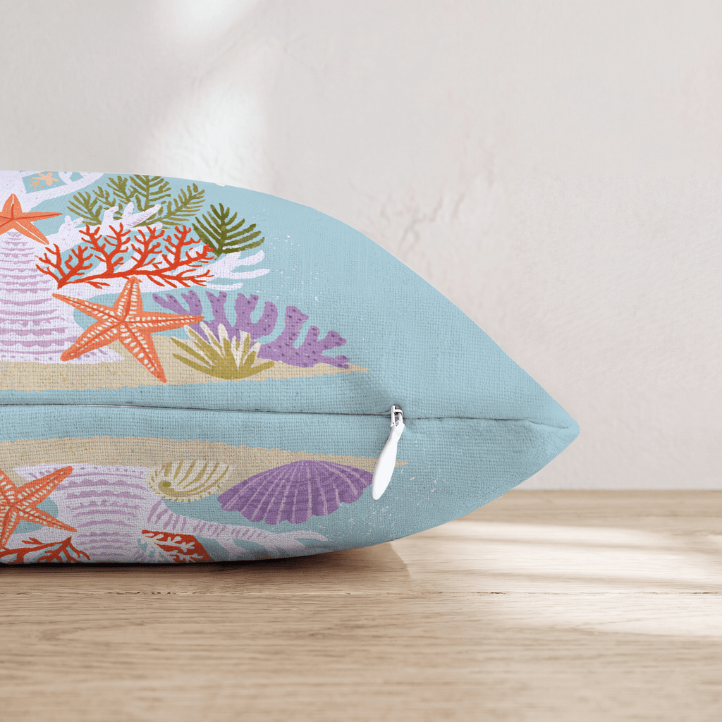 Coral Reef Tree Throw Pillow - Hillcroft Home