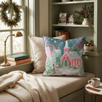 Coral Reef Wreath Throw Pillow throw pillow - Hillcroft Home