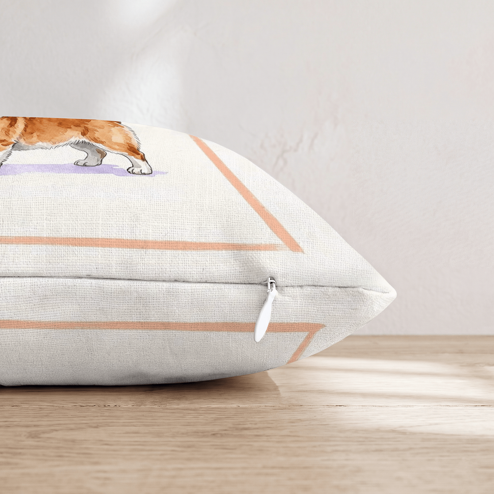 Corgi Coffee Throw Pillow - Hillcroft Home