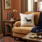 Corgi Lager Throw Pillow - Hillcroft Home