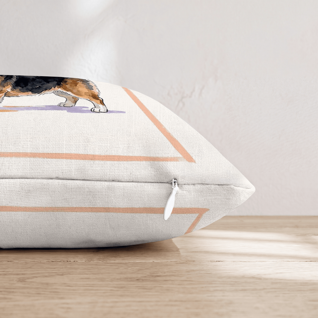 Corgi Lager Throw Pillow - Hillcroft Home