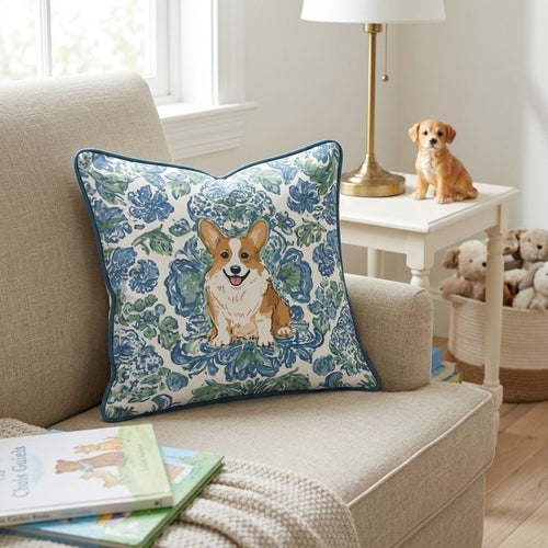 Corgi Love Throw Pillow - Hillcroft Home