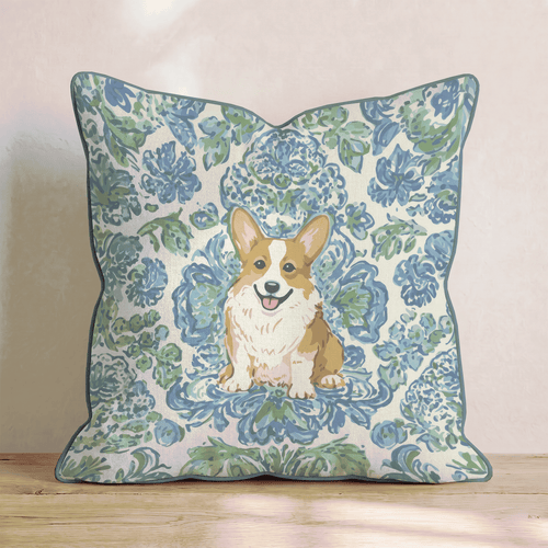 Corgi Love Throw Pillow - Hillcroft Home