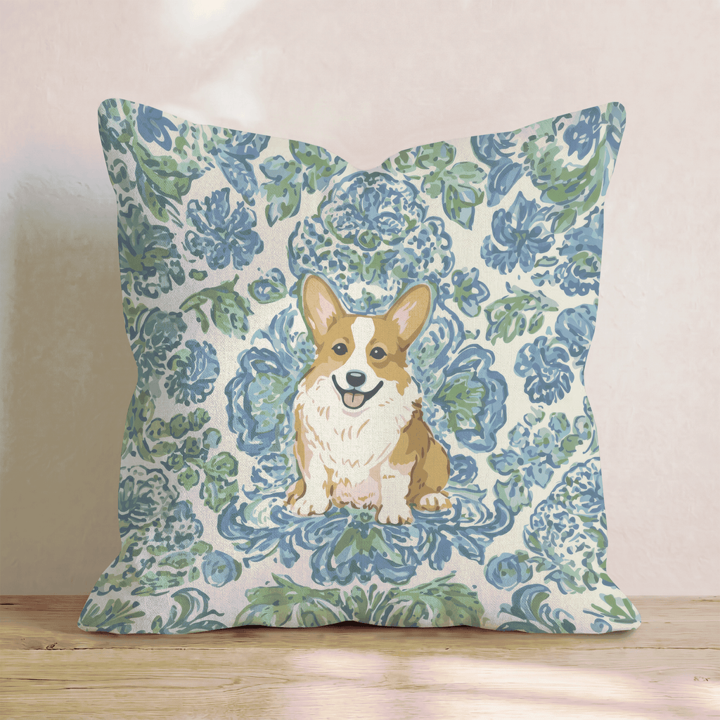 Corgi Love Throw Pillow - Hillcroft Home