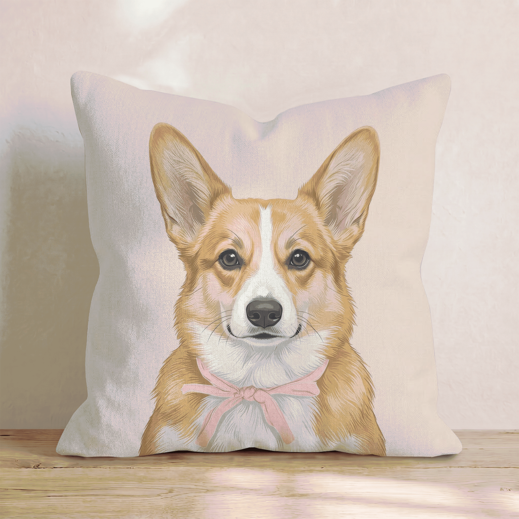 Corgi Portrait Throw Pillow - Hillcroft Home