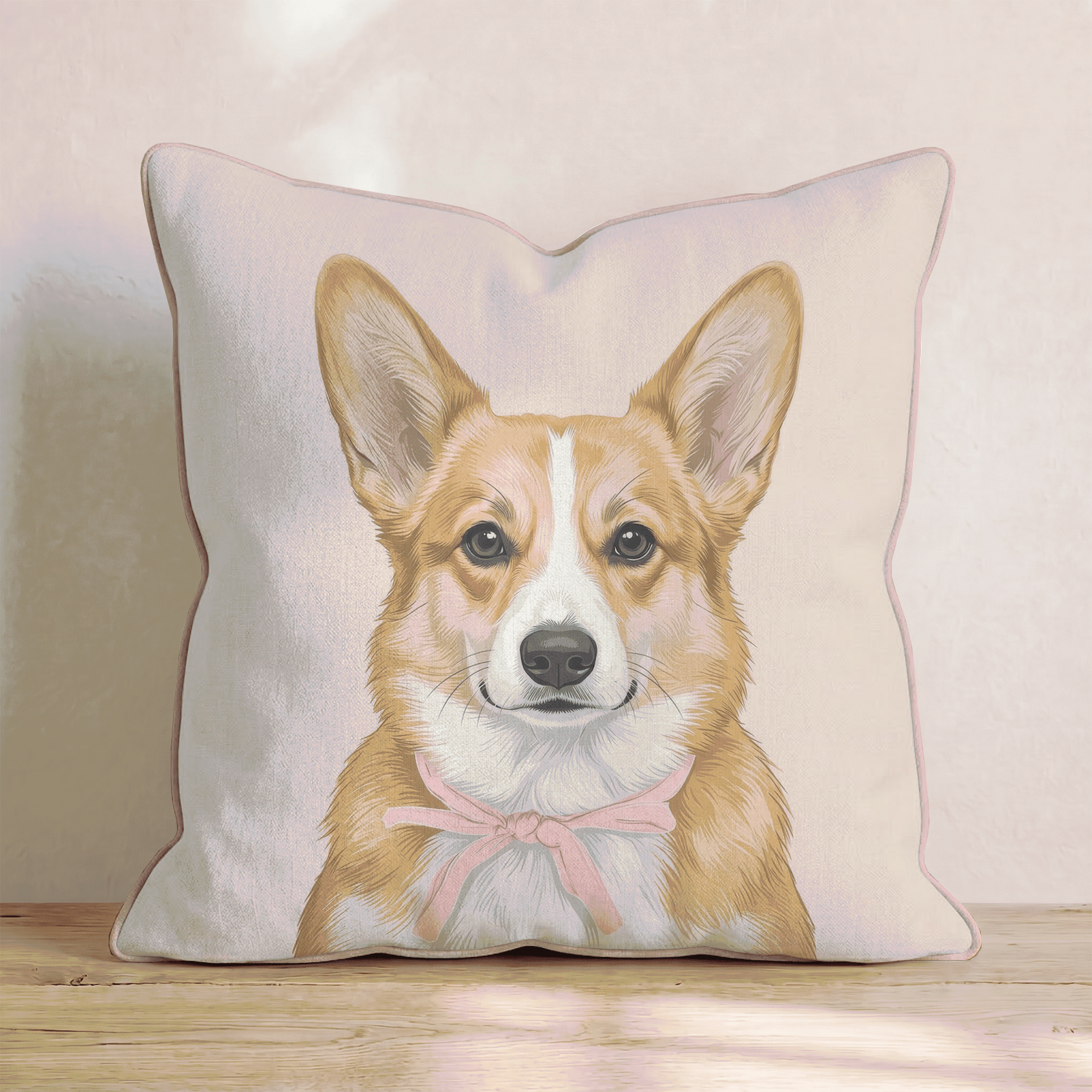 Corgi Portrait Throw Pillow - Hillcroft Home