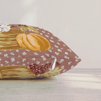 Cornucopia Floral Arrangement Throw Pillow throw pillow - Hillcroft Home