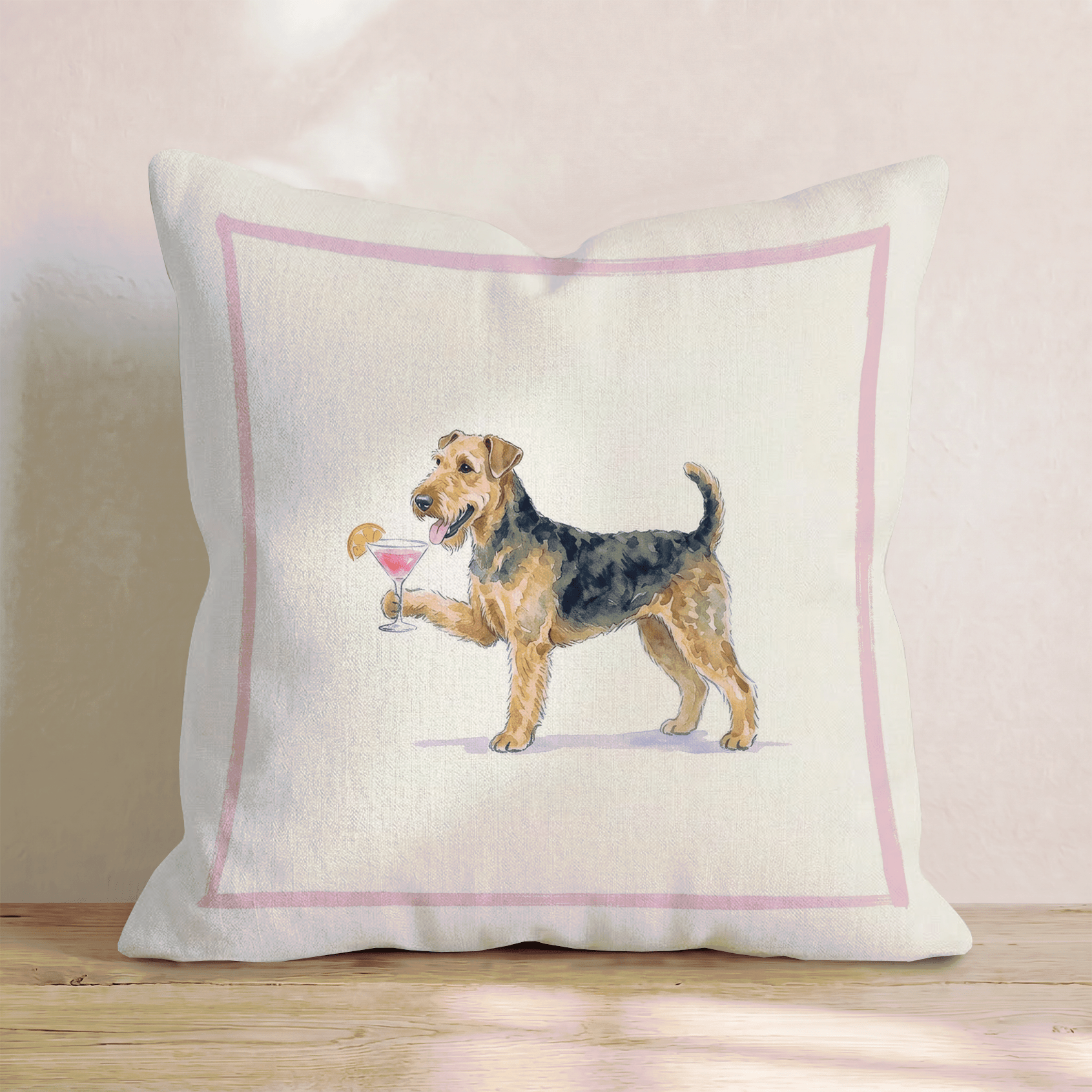 Cosmo Airedale Throw Pillow - Hillcroft Home