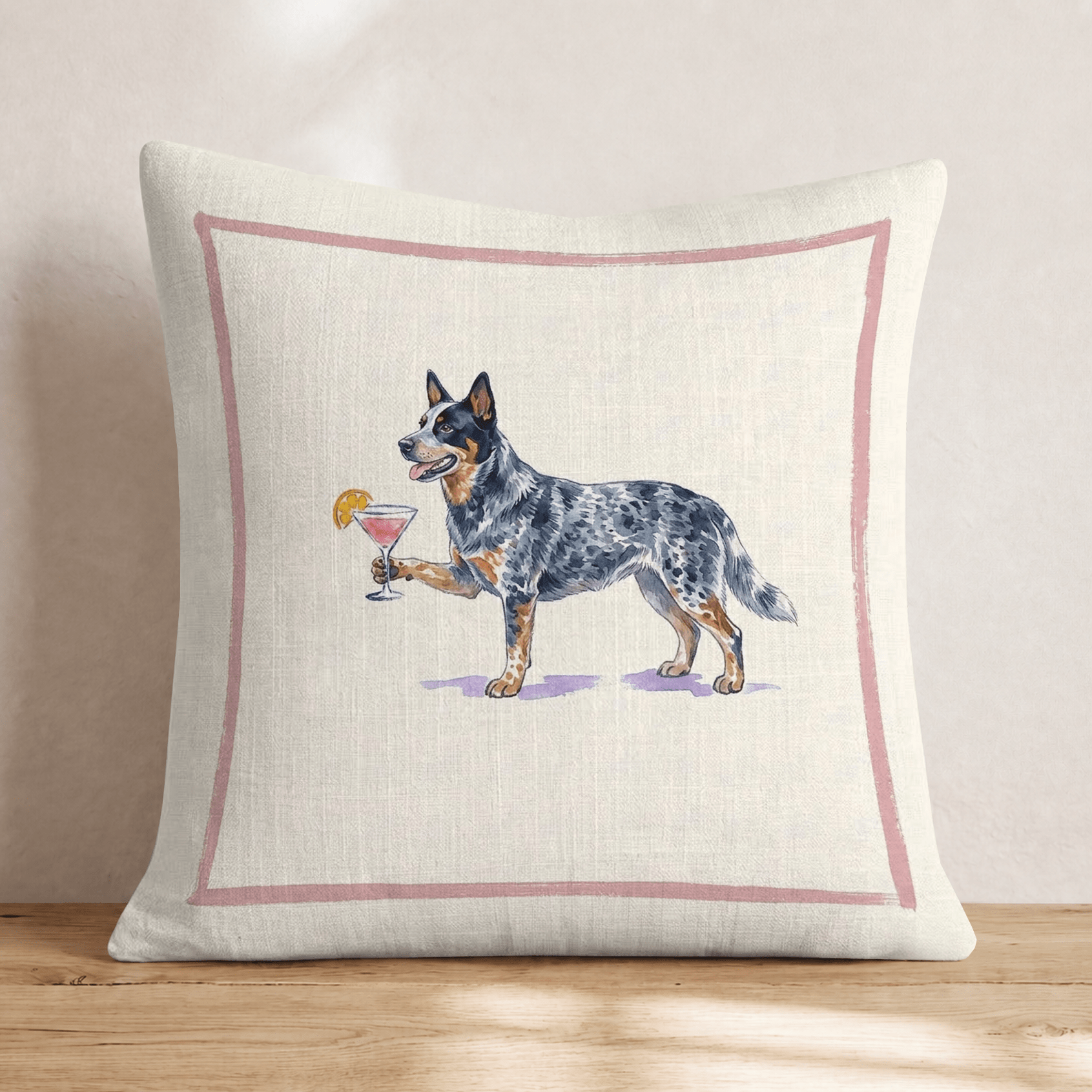 Cosmo Australian Cattle Dog Throw Pillow - Hillcroft Home