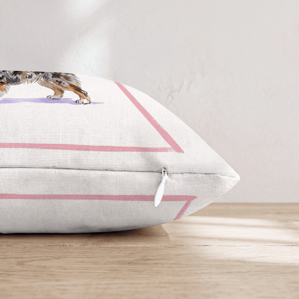 Cosmo Australian Shepherd Throw Pillow - Hillcroft Home