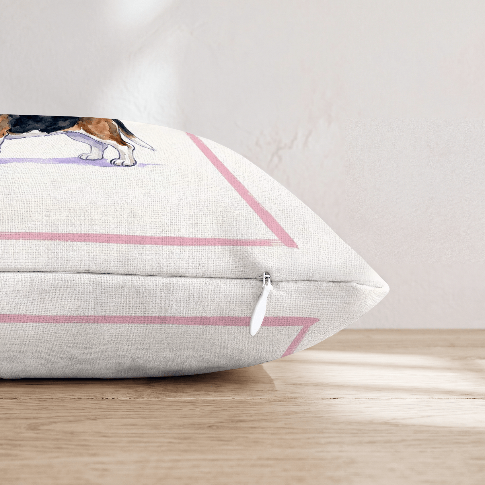 Cosmo Basset Hound Throw Pillow - Hillcroft Home