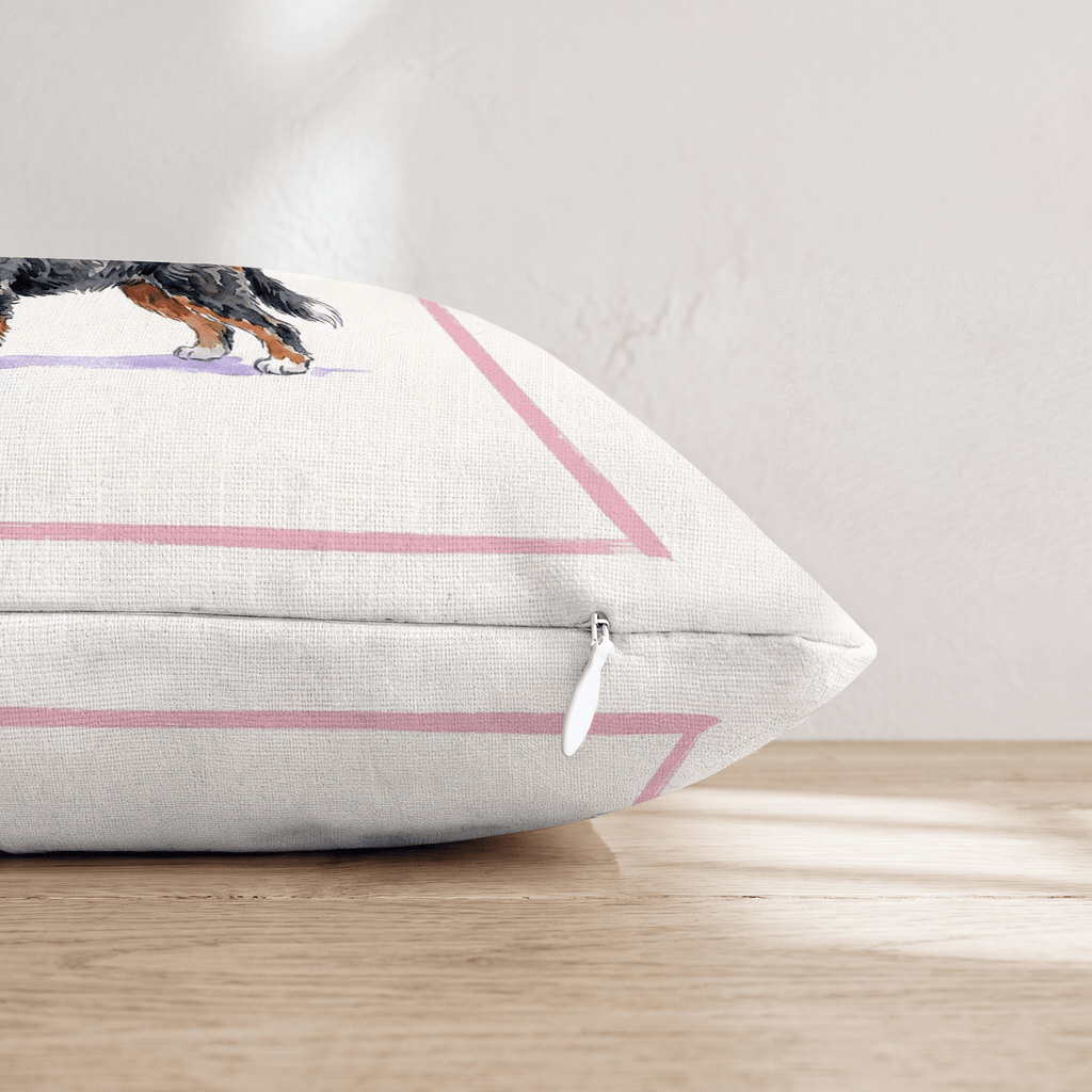 Cosmo Bernedoodle Throw Pillow - Hillcroft Home