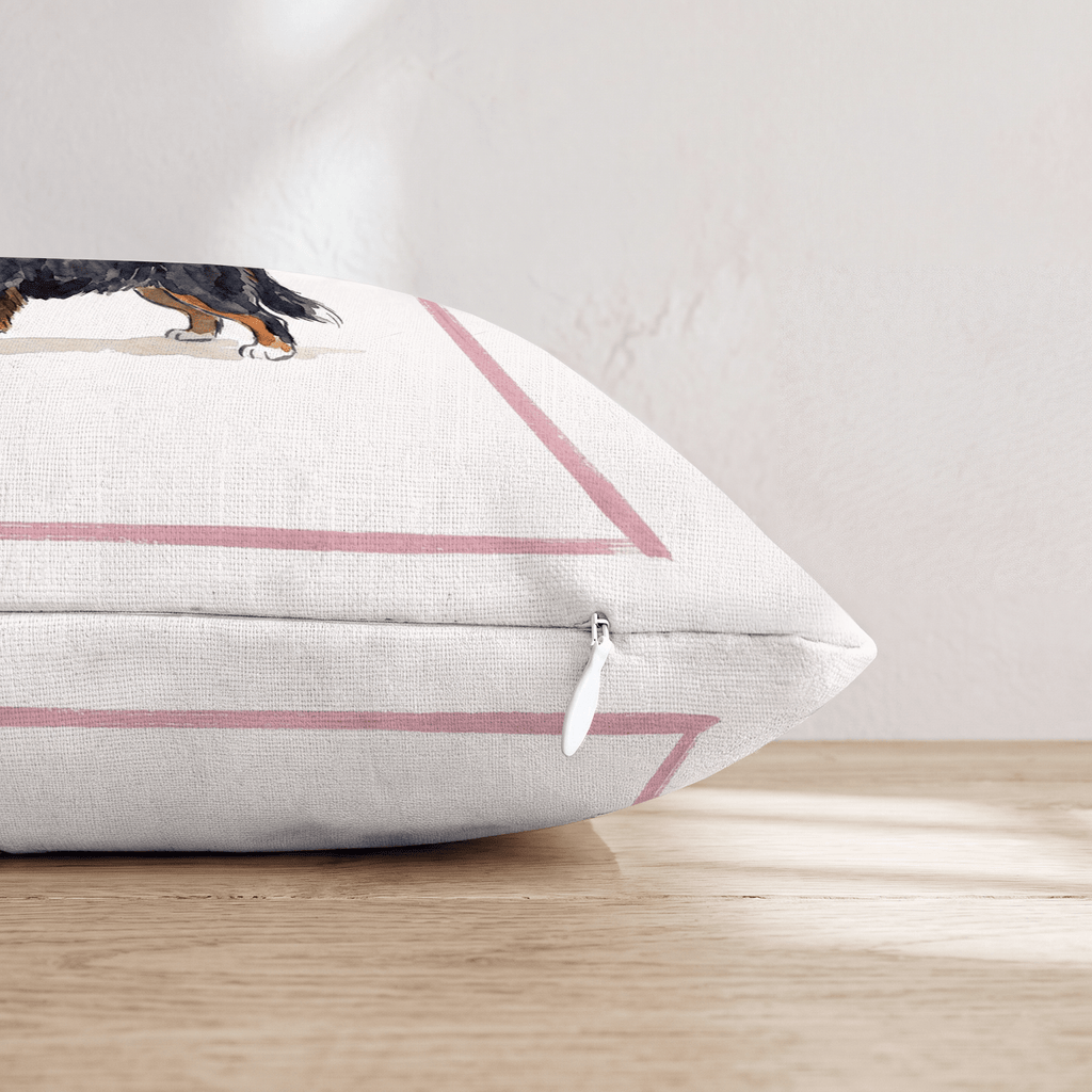 Cosmo Bernese Mountain Dog Throw Pillow - Hillcroft Home