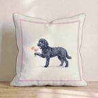 Cosmo Black Goldendoodle Throw Pillow - Hillcroft Home