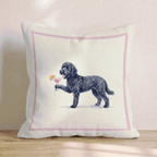 Cosmo Black Goldendoodle Throw Pillow - Hillcroft Home