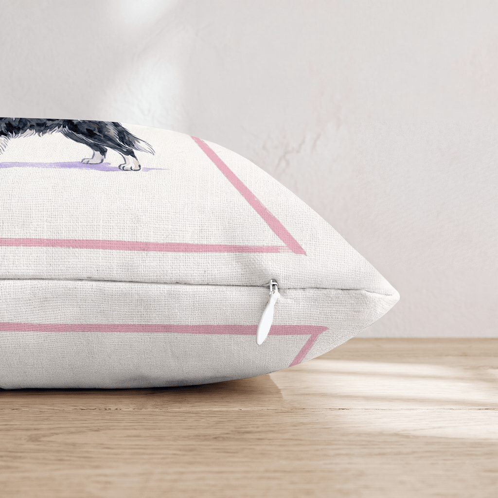 Cosmo Border Collie Throw Pillow - Hillcroft Home